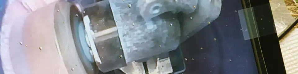 更正工事中の管内の様子