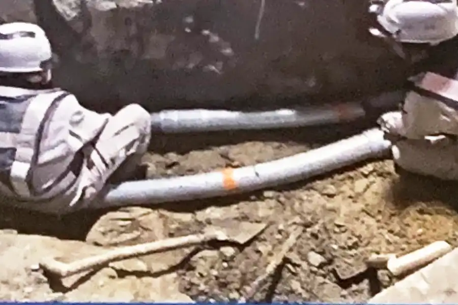各種配管地中埋設工事の様子